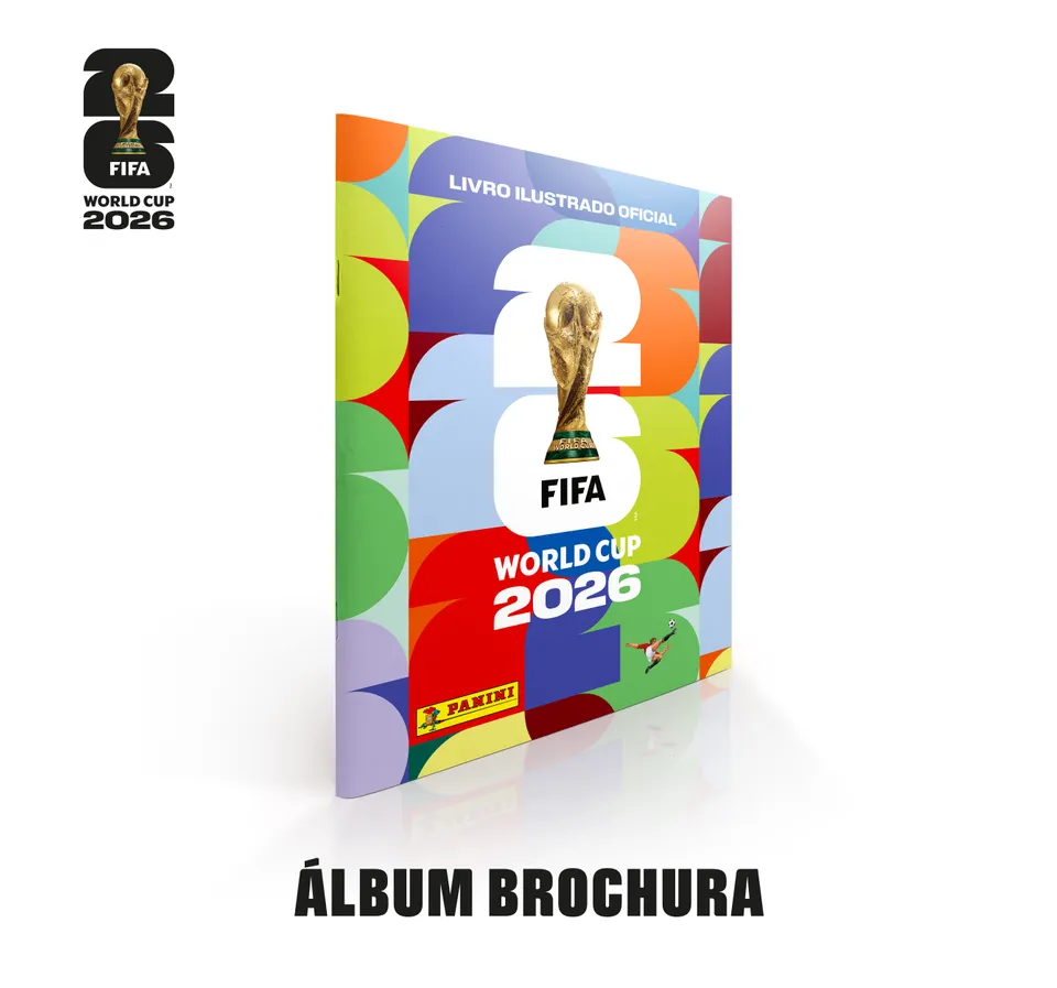 Álbum Brochura + 12 Pacotes — 84 Figurinhas