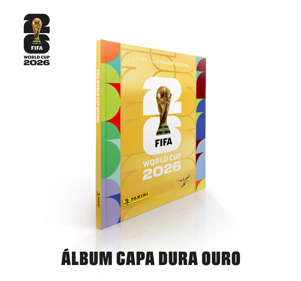 Álbum Capa Dura Ouro + Kit 25 Pacotes