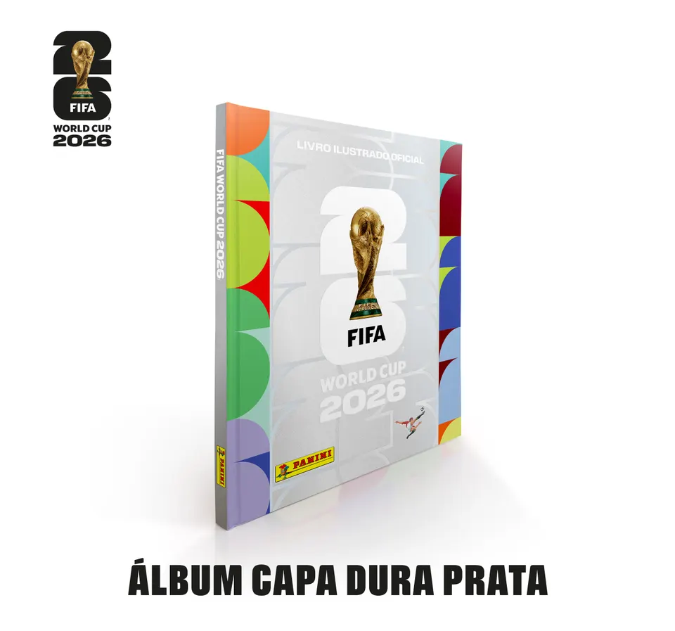 Álbum Capa Dura Prata + Kit 25 Pacotes